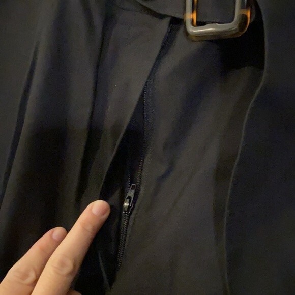 NWOT ASOS black high waisted pants trousers with belt womens size 18 - Picture 3 of 7